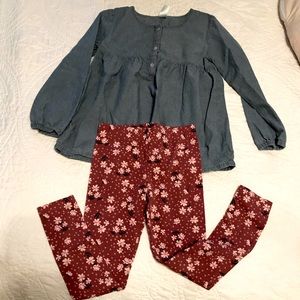 Carter’s 2 piece girls fall set